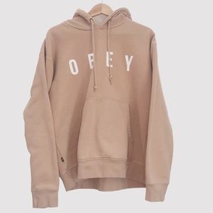 OBEY Hoodie Sweater Salmon Color - Size M